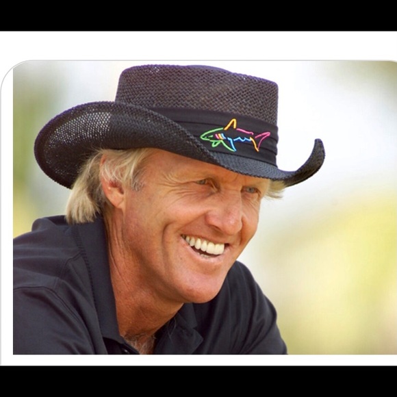 Black Straw Golf Hat 